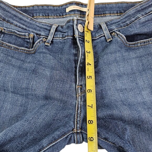 Levi’s Women’s 711 Skinny Distressed Ripped Medium Wash Blue Jeans – Size 29 - Picture 8 of 16